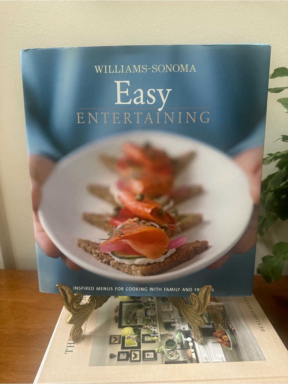 Williams-Sonoma Easy Entertaining Cookbook - Teal Blue Cover
